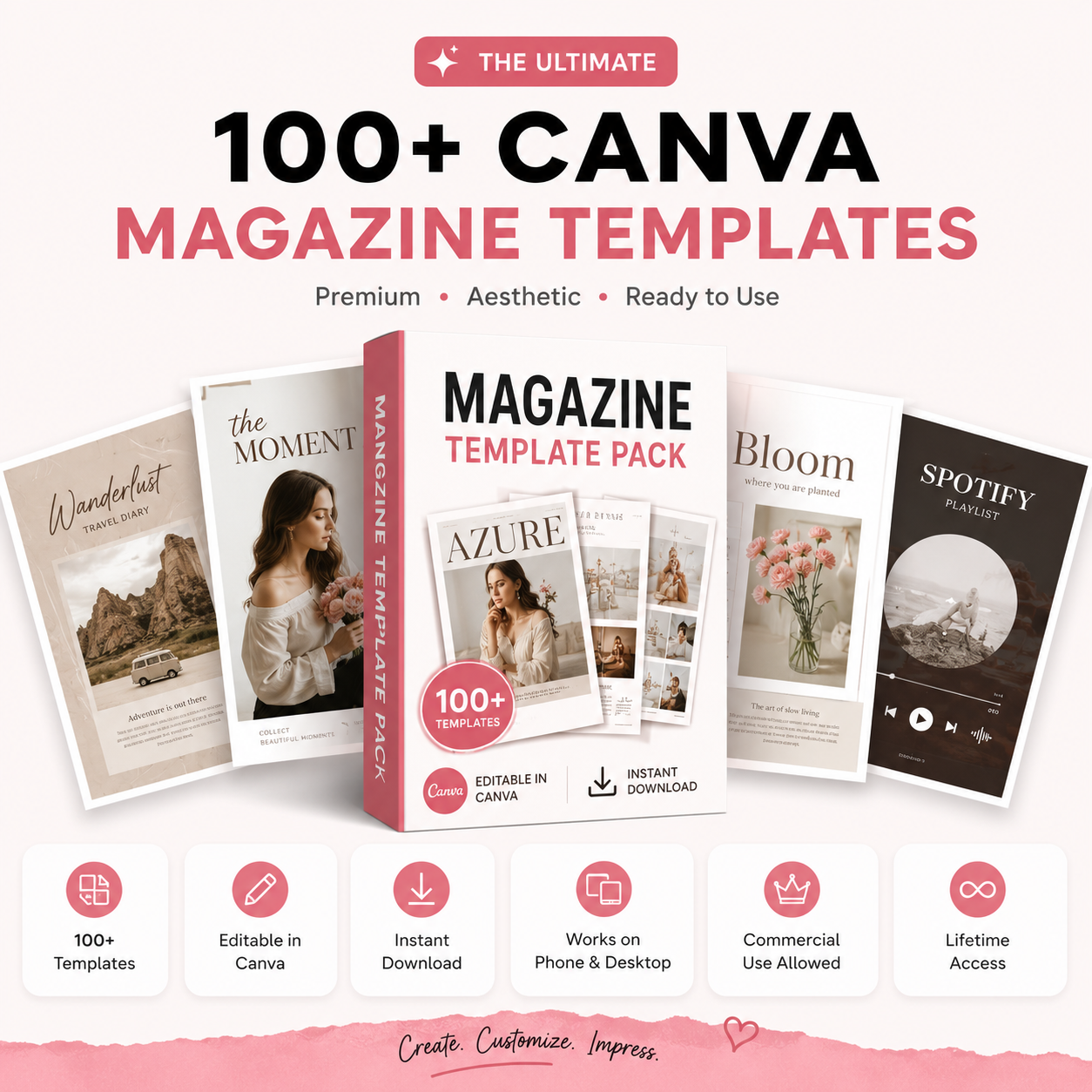 100+ Canva Magazine Templates Pack